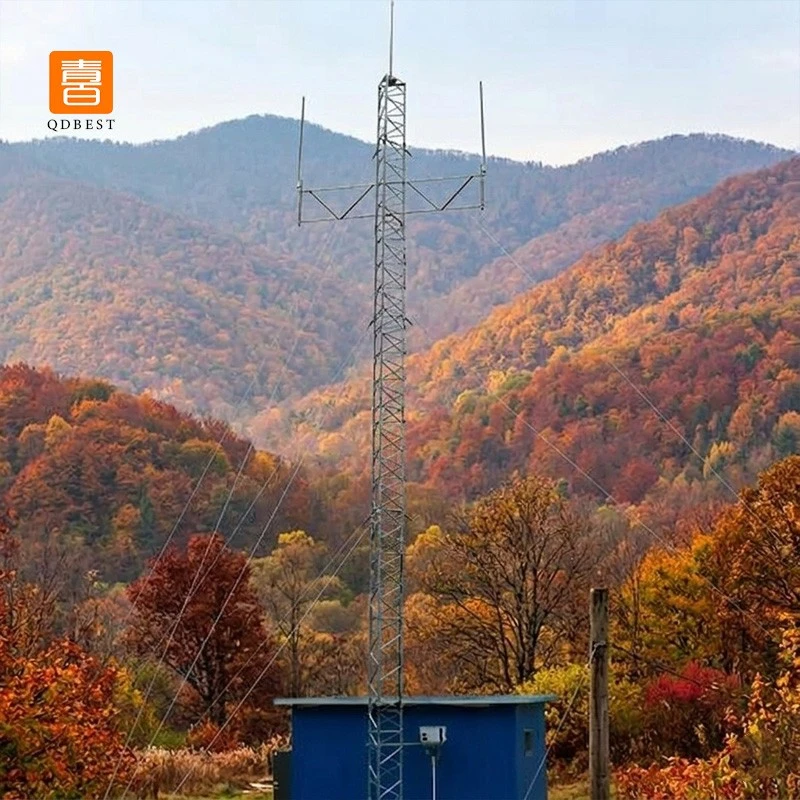 china Self-supporting Telecommunication Guyed Wire Steel Lattice Tower