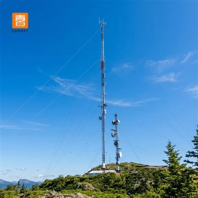 Guyed vielos plieno bokštas, skirtas telekomunikacijai
